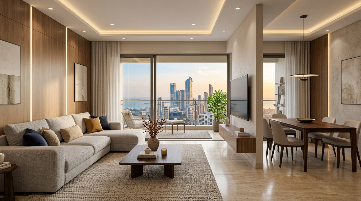 2 BHK + 2T Comfort Layout Plan